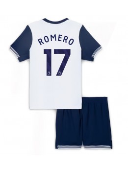 Tottenham Hotspur Cristian Romero #17 Replika Hemmakläder Barn 2024-25 Kortärmad (+ byxor)